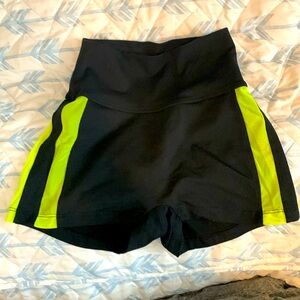 Bombshell sportswear neon yellow mesh shorts